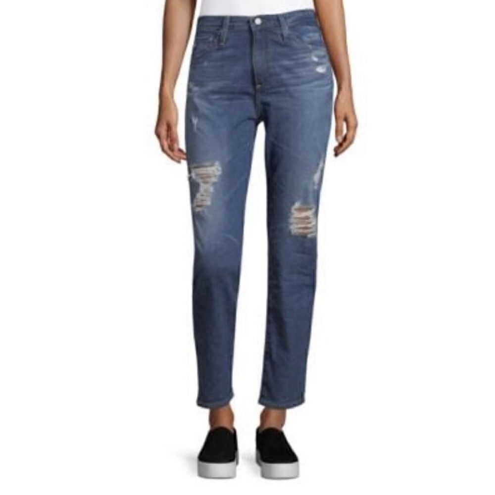 AG Phoebe high waisted distressed jeans